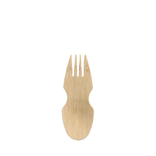 PAPSTAR 50 Fingerfood - Göffel, Bambus "pure" 8,5 cm