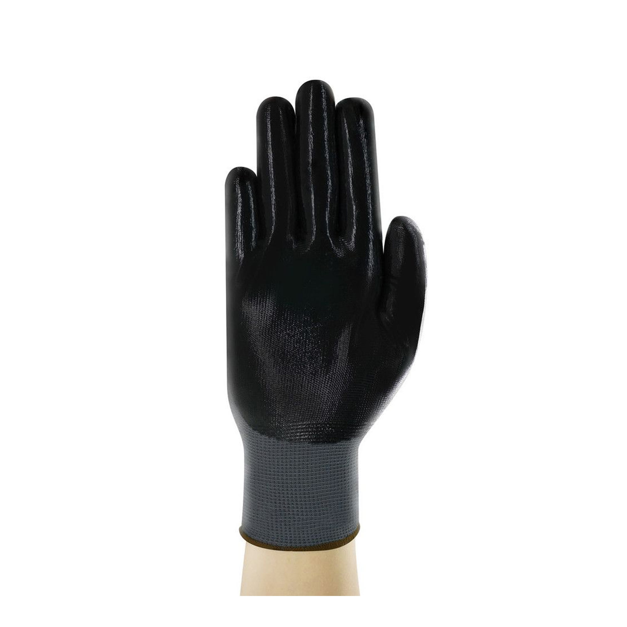 Ansell EDGE 48-128 Mehrzweckhandschuhe mit Nitril-Beschichtung grau/schwarz, VE 12 Paar