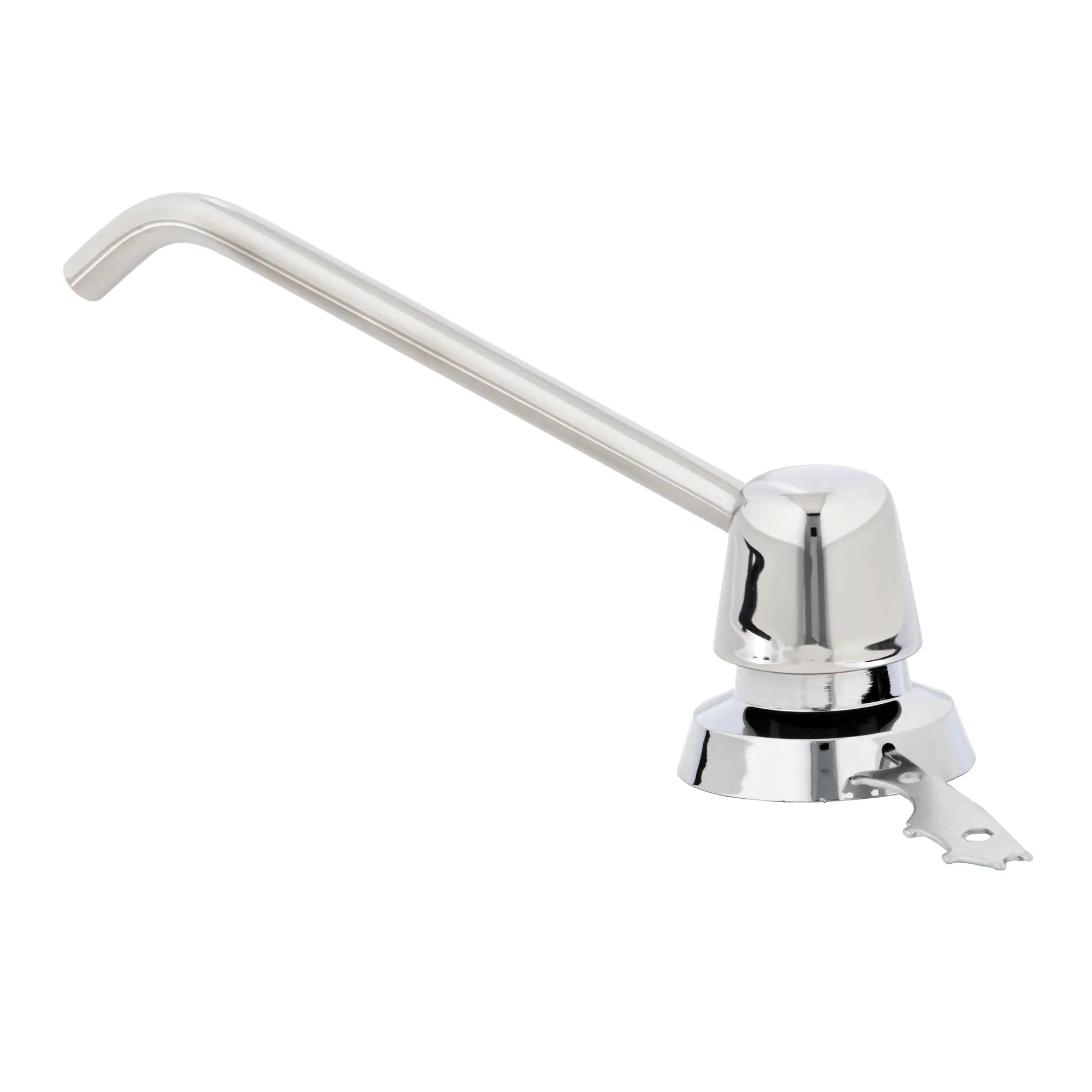 Bobrick B-822 Seifenspender zur Waschtischmontage 1000 ml aus Edelstahl mit langem Auslaufhahn, manueller Einbau-Seifenspender, Artikelnummer B-8226