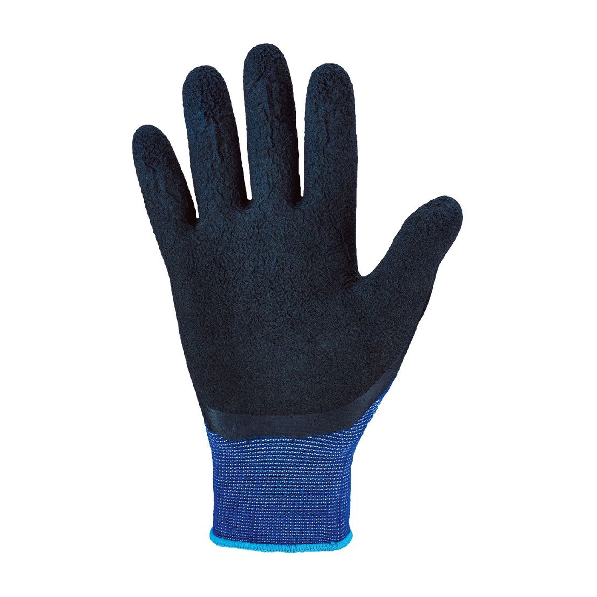 Stronghand Scott 0239 Feinstrickhandschuhe mit Latex-Beschichtung blau/schwarz, VE 120 Paar