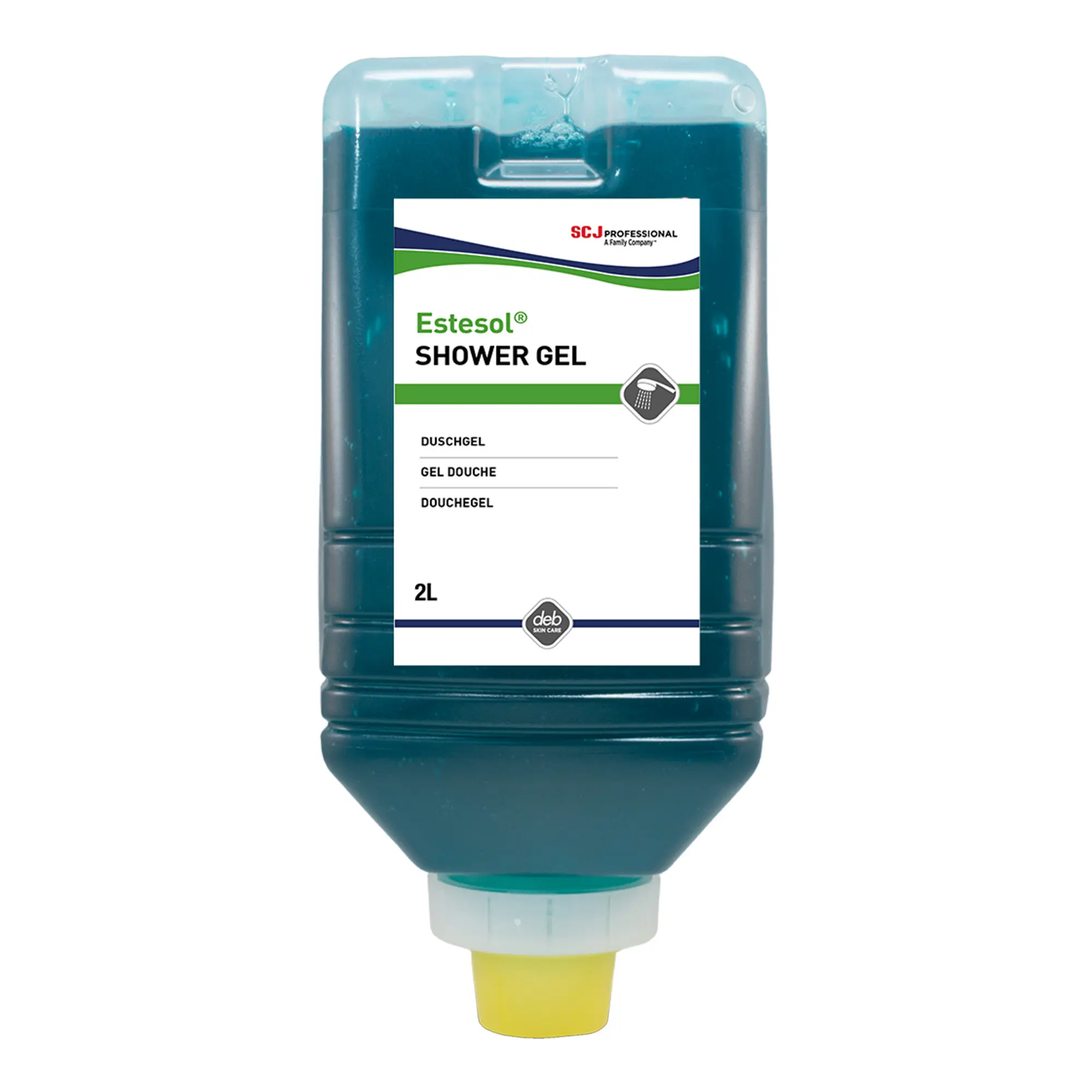 Stoko Estesol hair&body Duschgel von SC Johnson, 2in1 Haar- und Körperdusche mit milden Zuckertensiden, pH-hautneutral, 2L Kartusche für Spender, Artikelnummer 211103