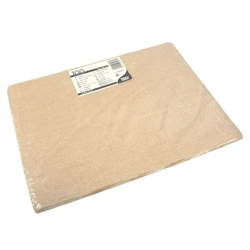 PAPSTAR 100 Tischsets, Papier 30 cm x 40 cm sand "Cotton Style"