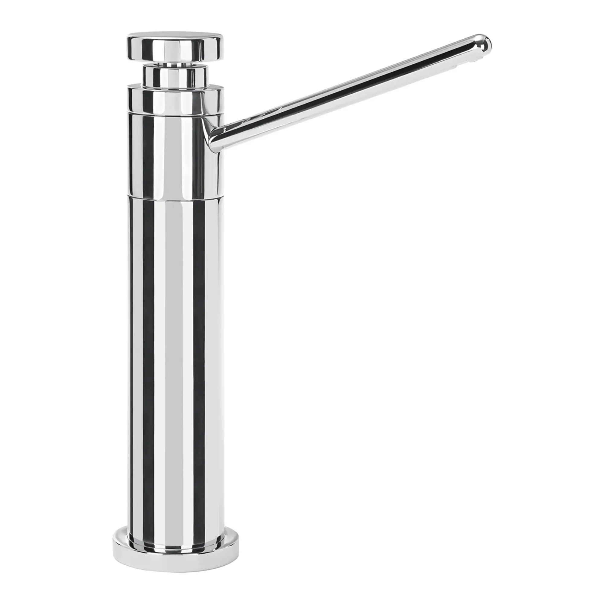 Wagner EWAR WP 192 Tischseifenspender 500 ml aus Messing und Edelstahl, verchromt, mit langer Hebel-Seifenpumpe für Waschtische, Artikelnummer WP 192