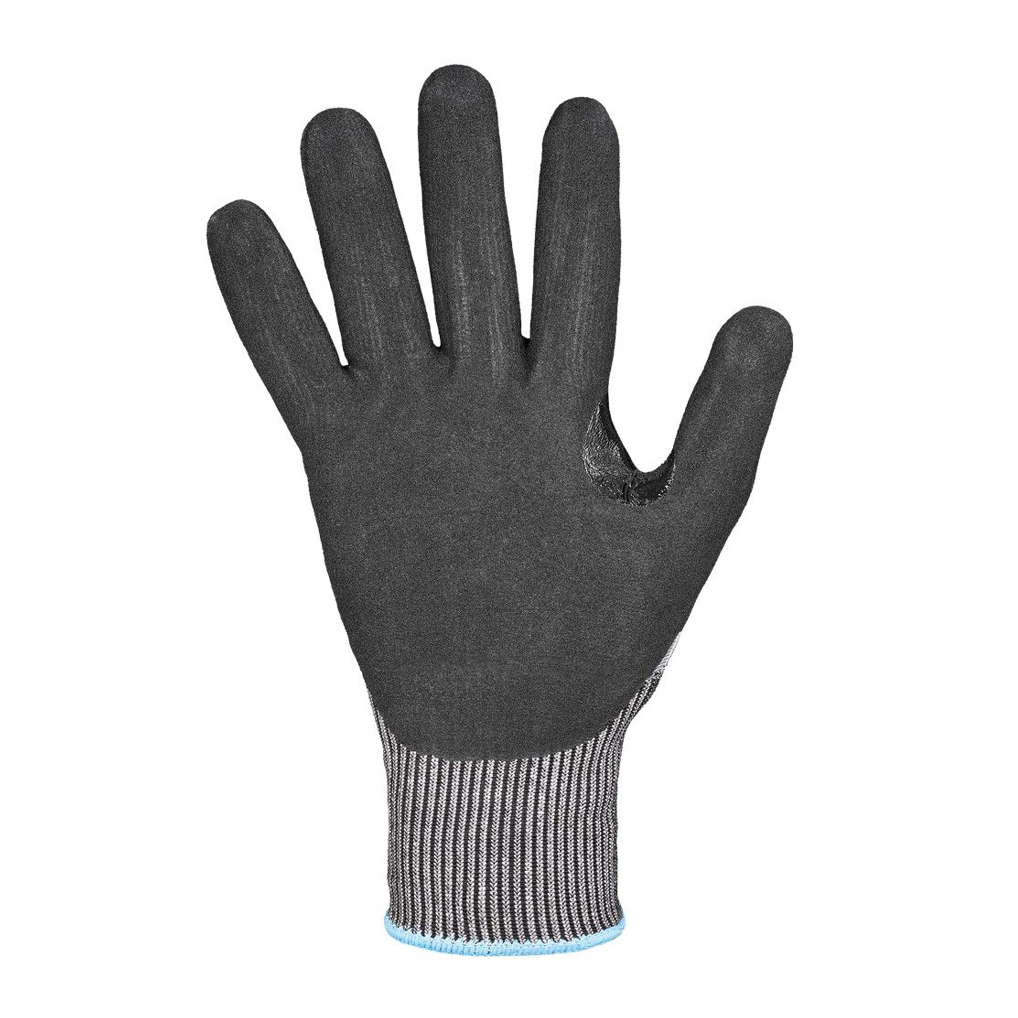 Optiflex Fresno 0854 Schnittschutzhandschuhe grau/schwarz, VE 60 Paar