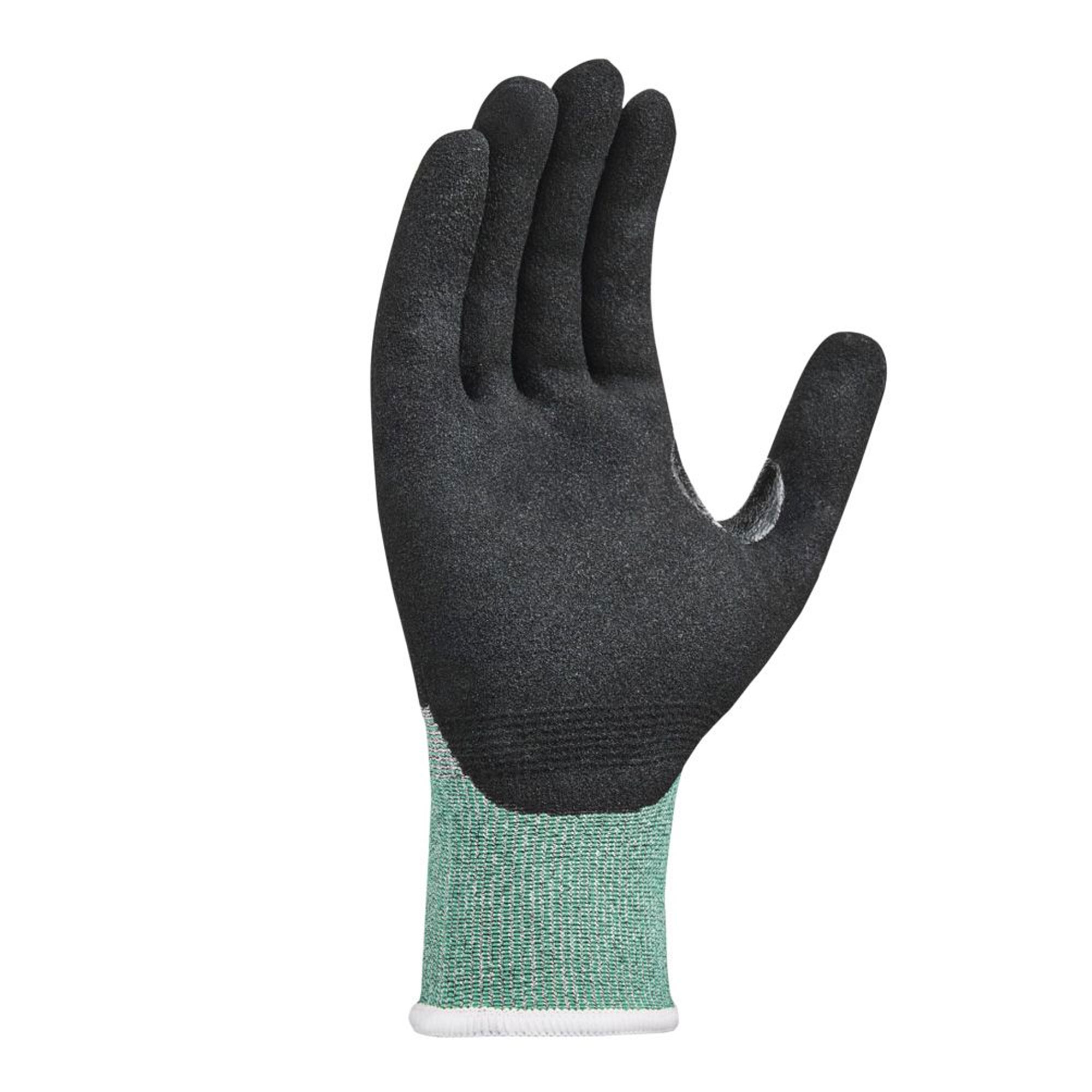 teXXor 2600, CUT B Schnittschutzhandschuhe mit Nitril, gesandet-Beschichtung grau-meliert/grün/schwarz, VE 144 Paar