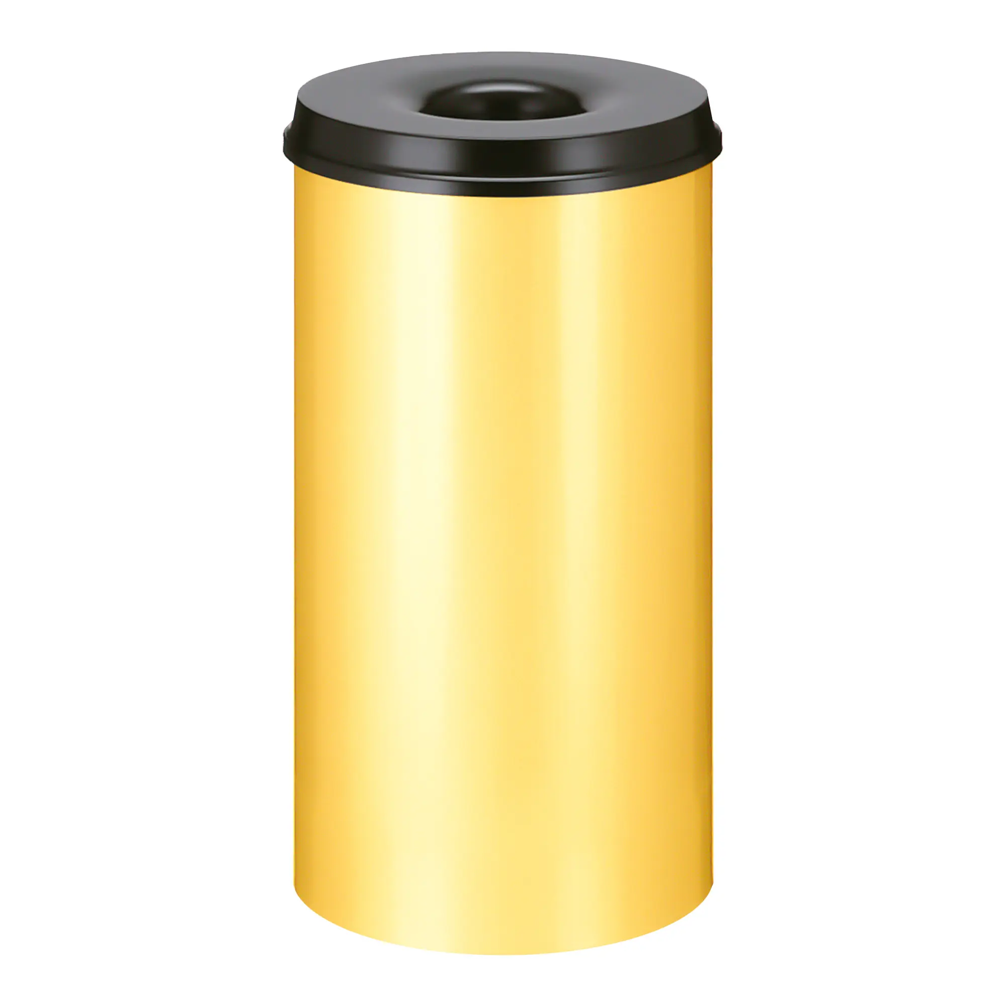 V-Part Feuerlöschender Papierkorb 50 Liter gelb/schwarz 31014330_1