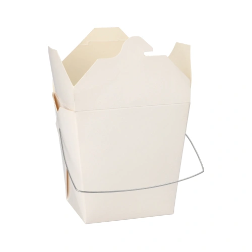 Starpak Snackboxen mit Henkel "ASIA" eckig 770 ml 10,3 cm x 8 cm x 6,6 cm weiß, 10 x 30 Stück