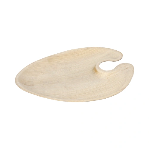 PAPSTAR Cater Plates Palmblatt "pure" oval 1,3 cm x 18 cm x 23,5 cm, 4 x 25 Stück