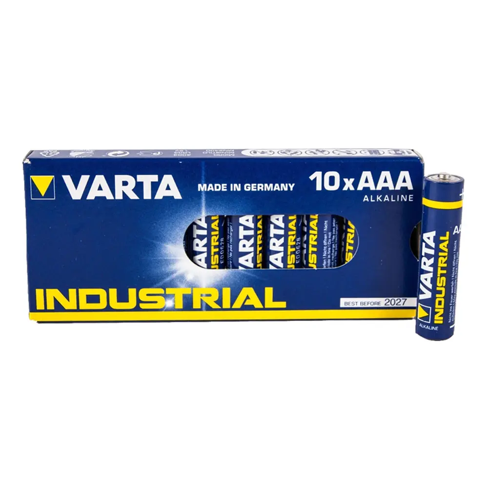 Varta Batterien Industrial AAA Micro Alkaline MN2400/LR03 10er Pack 10 Stück VA4003_1