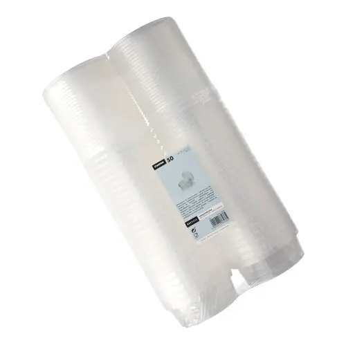 Starpak 50 Feinkostbecher, PP 300 ml Ø 11,8 cm, 5,1 cm transparent mit Originalitätsverschluss