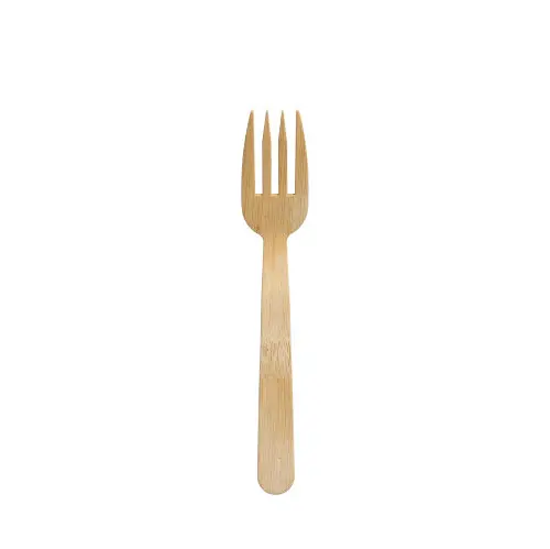 PAPSTAR 50 Fingerfood - Gabeln, Bambus "pure" 12 cm