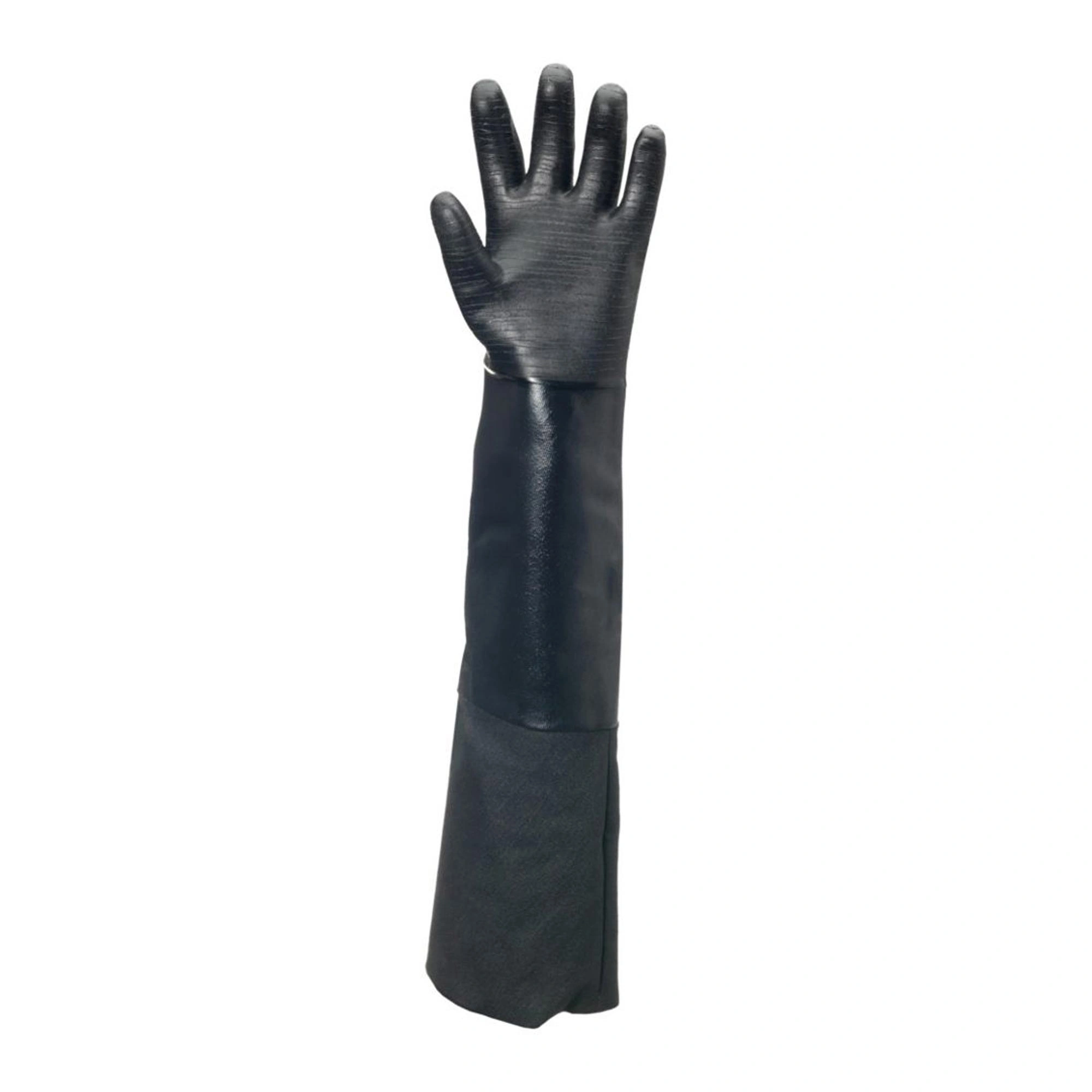 Ansell AlphaTec 19-026 Chemikalienschutzhandschuhe mit Neopren-Beschichtung schwarz/grau, VE 1 Paar