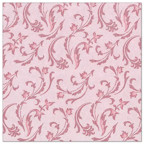 PAPSTAR Servietten "ROYAL Collection" 1/4-Falz 40x40 cm in bordeaux Damascato, hochwertige Premium-Servietten in Stoffoptik mit floralem Muster, weiche und formstabile Tafelservietten, 5 x 50 Stück