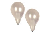 Perlglanz Luftballons in Beige, dekorative Partyballons im 2er-Set für Geburtstage, Hochzeiten und Feiern, Artikelnummer 512