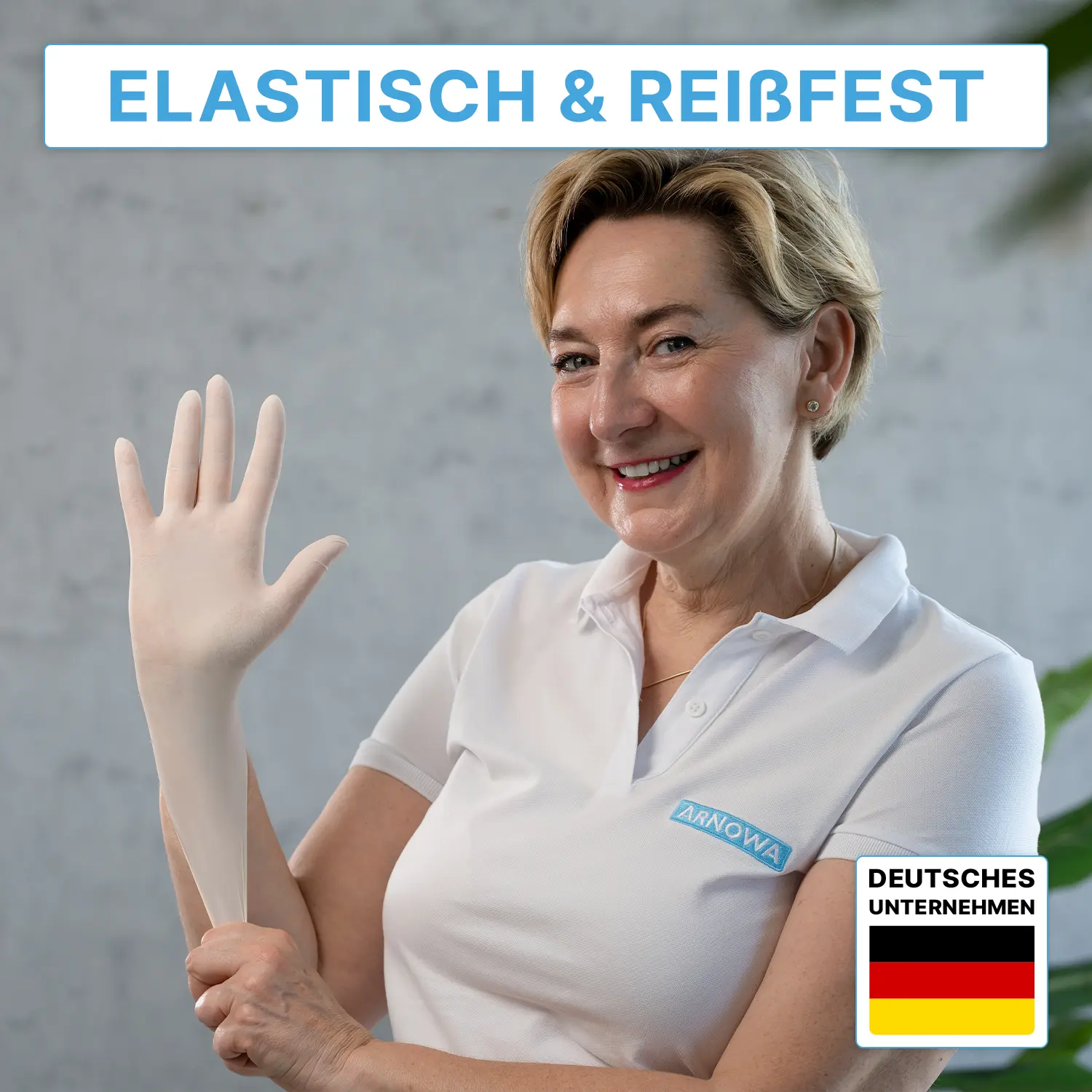 ARNOMED CLASSIC LATEX PF Latexhandschuhe naturweiß puderfrei, VE 100 Stück, hochwertige Latex-Einmalhandschuhe für Medizin, Pflege, Labor und Lebensmittelindustrie, Größe XS