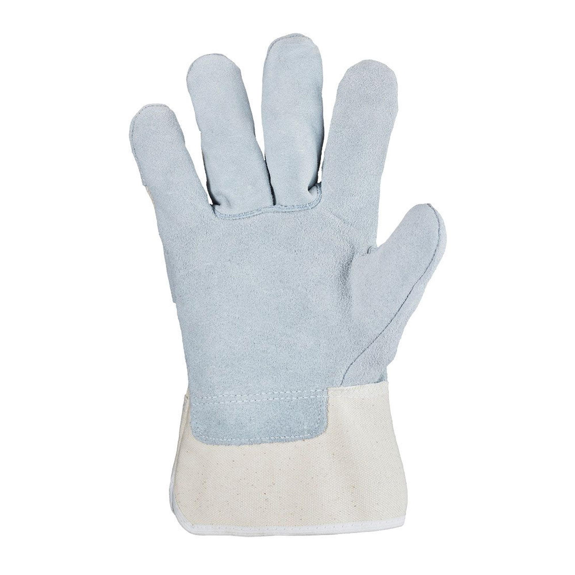 Stronghand KS 0115 Arbeitshandschuhe aus Rindvollleder natur/grau, VE 120 Paar