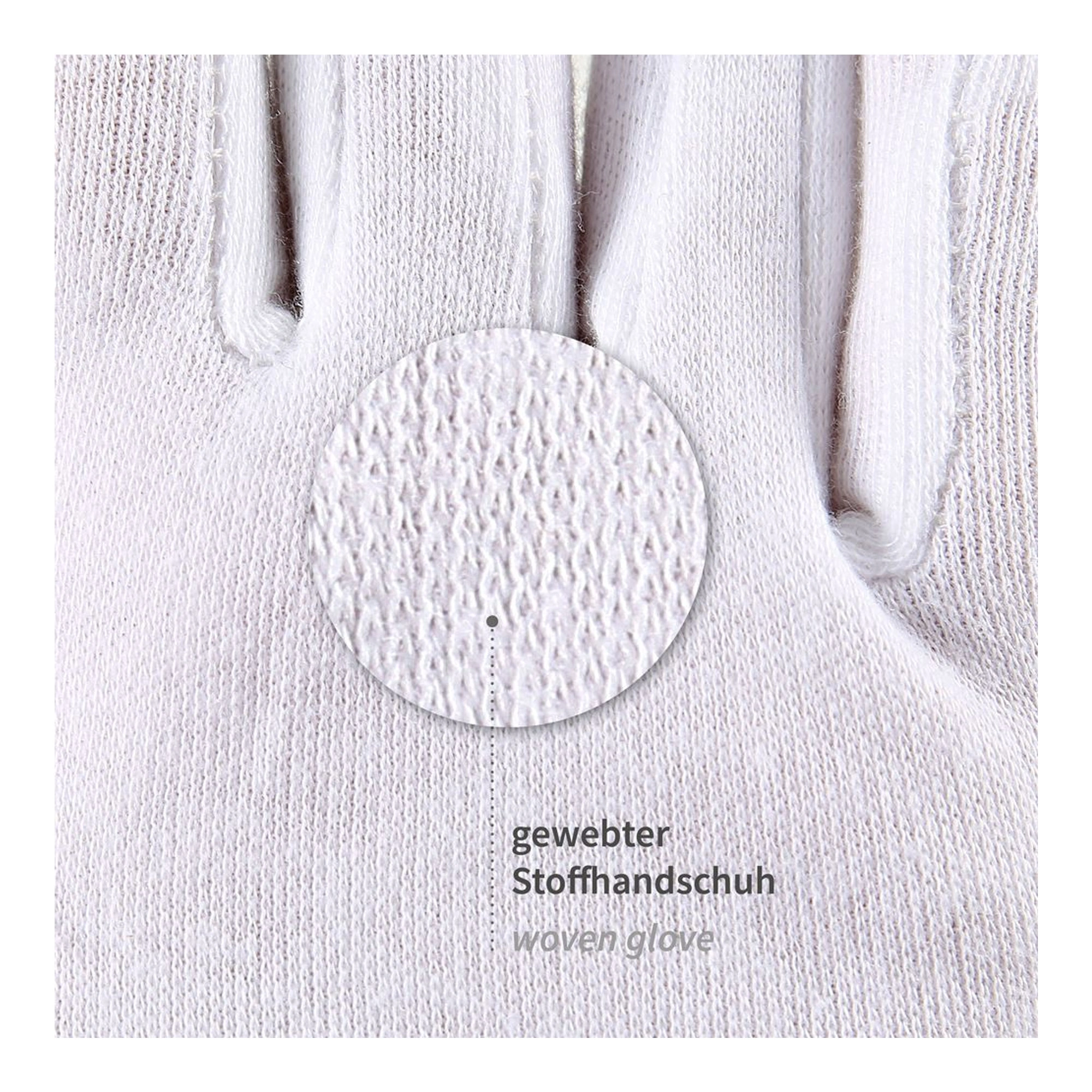 Hygostar Blanc Baumwollhandschuhe weiß, VE 300 Paar