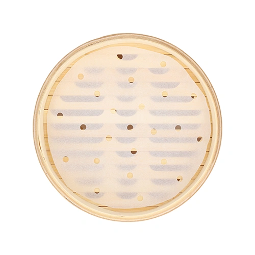 PAPSTAR Dampfgarer Bambus "ASIA" Ø 18 cm, 13,5 cm 3-teilig, 8 x 1 Stück