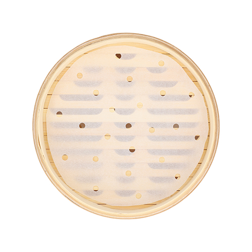 PAPSTAR Dampfgarer Bambus "ASIA" Ø 18 cm, 13,5 cm 3-teilig, 8 x 1 Stück