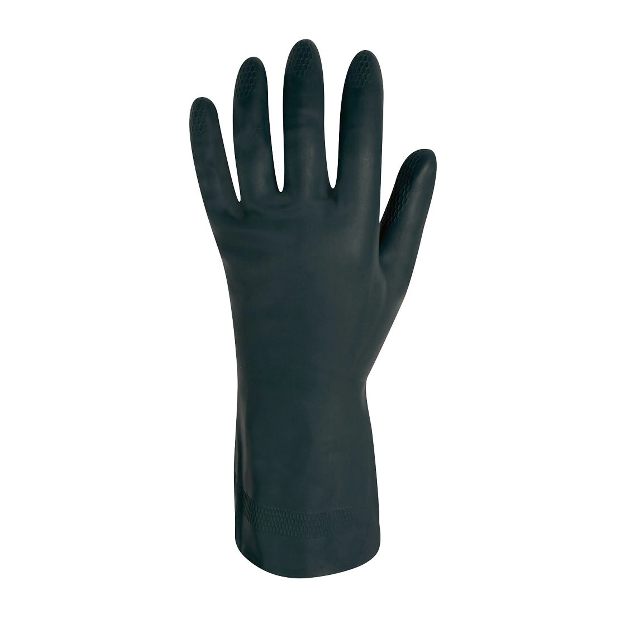 Stronghand Freeman 0455 Chemikalienschutzhandschuhe mit Latex-Beschichtung schwarz, VE 144 Paar