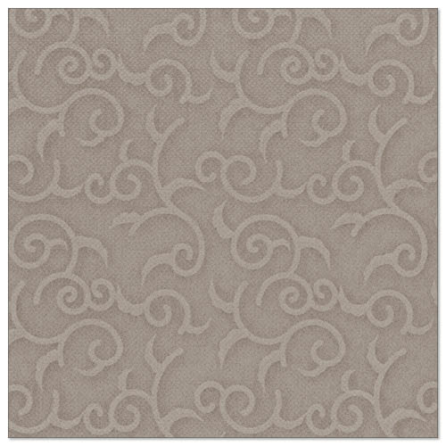 50 Servietten ROYAL Collection, 1/4-Falz, 40x40 Cm, Grau Damascato – Dekorservietten Von Papstar