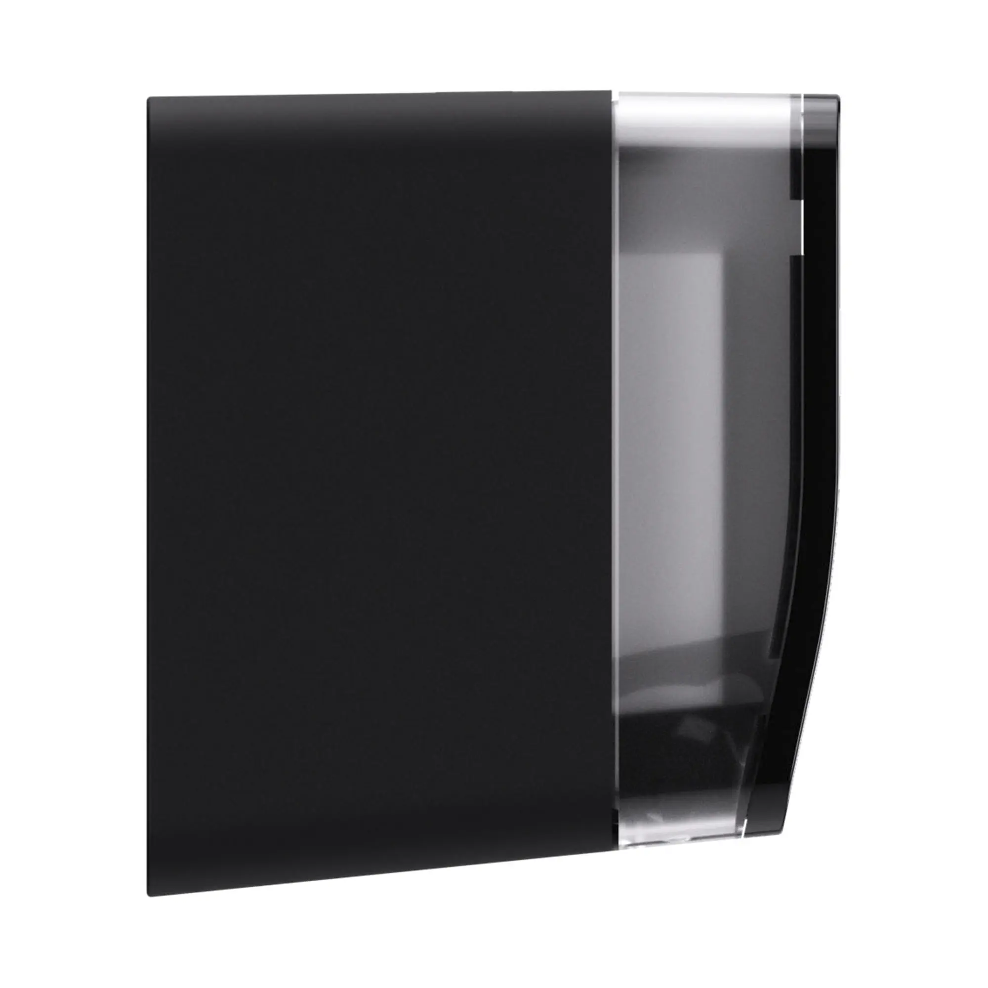 Satino by Wepa HYGINITY Falthandtuchspender XS PT3 in Schwarz, Mini-Kunststoffspender mit umlaufendem transparentem Sichtfenster für V-/C-Falz Handtuchpapier