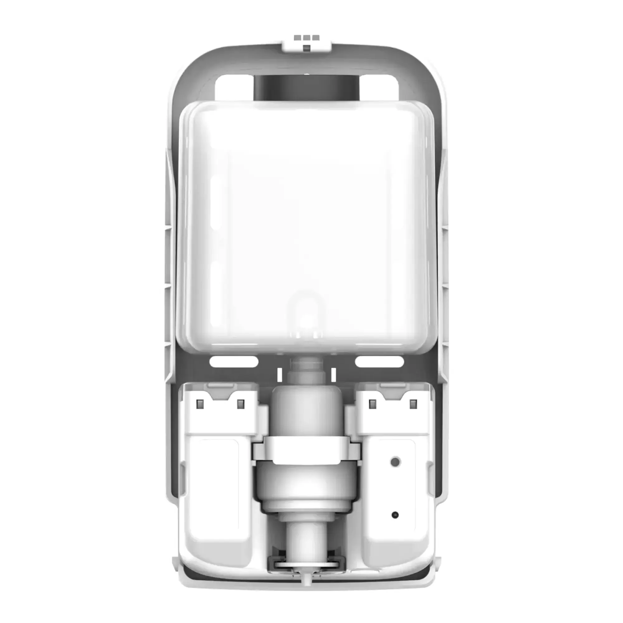 SEMYtop Sensor Schaumseifenspender 1000 ml Kunststoff in Schwarz, berührungsloser, frei nachfüllbarer Schaumseifenspender für Waschraum und WC