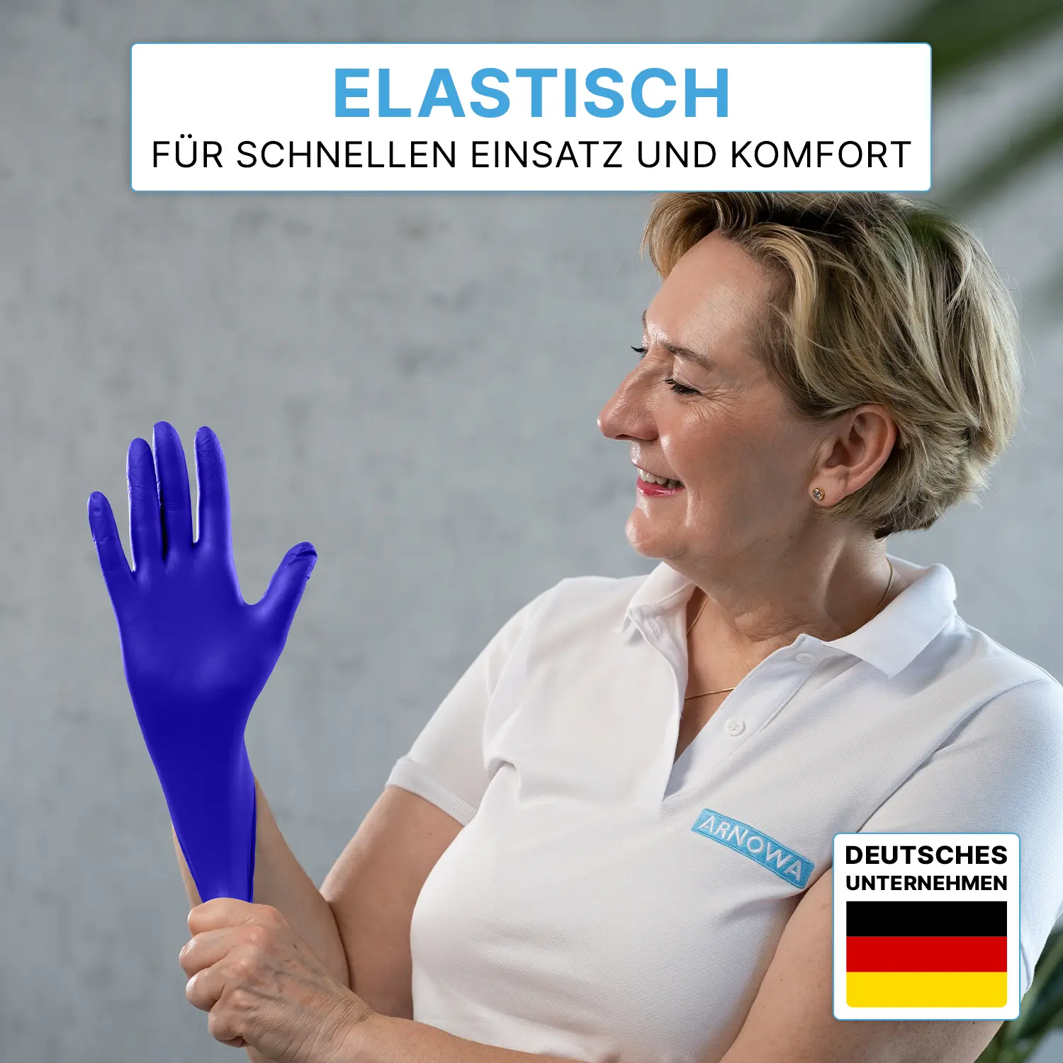 ARNOMED XTRA PURE NITRIL VIOLET BLUE Nitrilhandschuhe violettblau puderfrei, VE 100 Stück