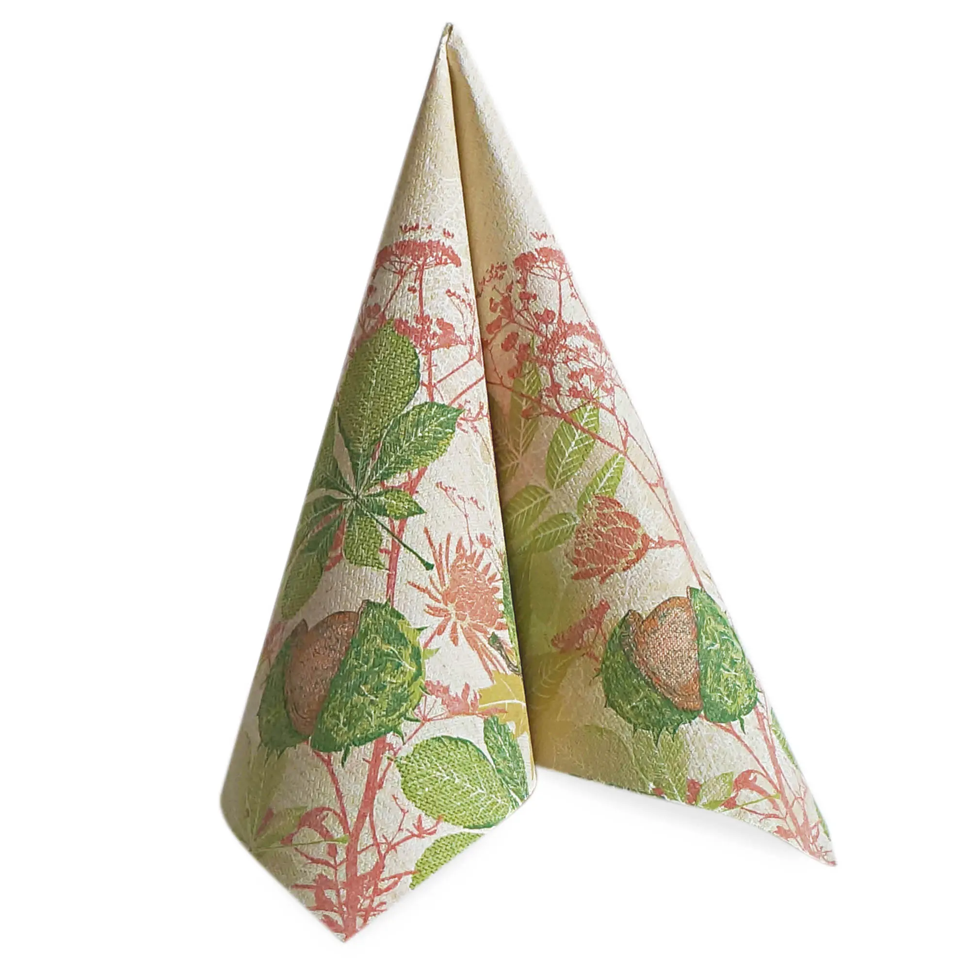 PAPSTAR Servietten "ROYAL Collection" Autumn Leaves 1/4-Falz 40 x 40 cm, stoffähnliche Premium-Serviette mit Herbstblättern, Artikel 88321