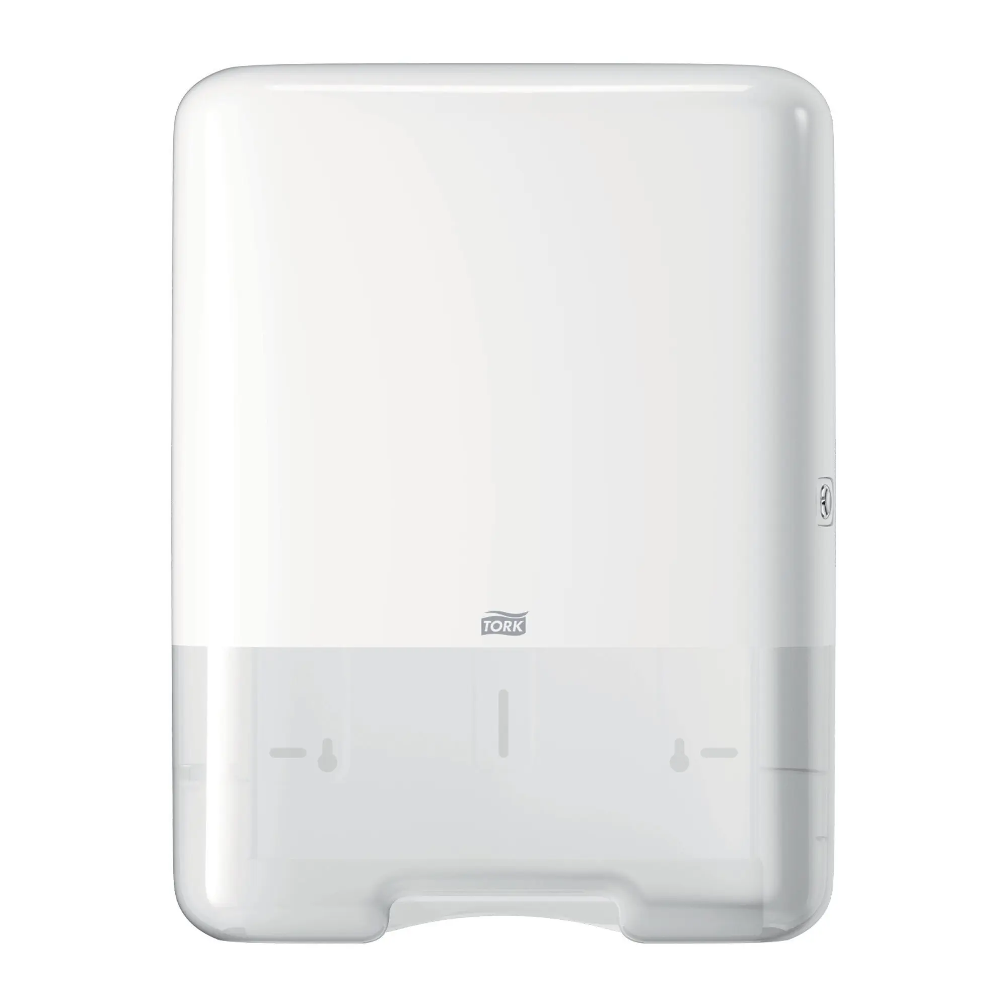 Tork Spender für Zickzack-Handtücher H3 weiss für Zickzack- und Lagenfalz-Handtücher, robustes Elevation Design, Artikel 553000