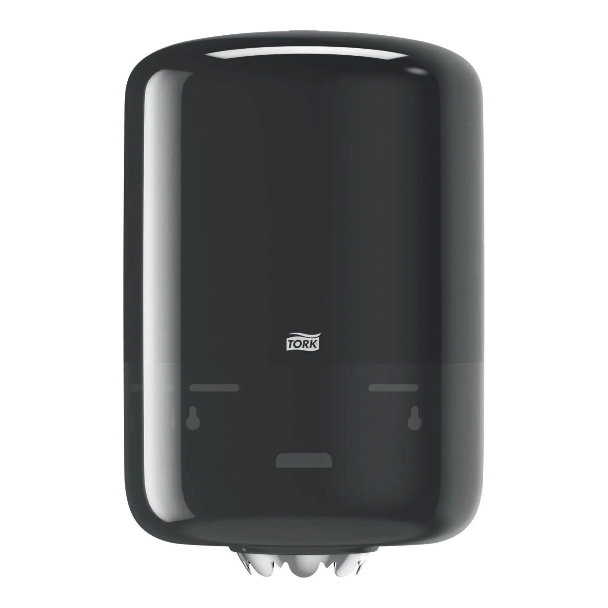 Tork Innenabrollungsspender M2 schwarz für Papierwischtücher mit Innenabrollung, abschließbarer Handtuchrollenspender für professionelle Umgebungen, Tork 559008