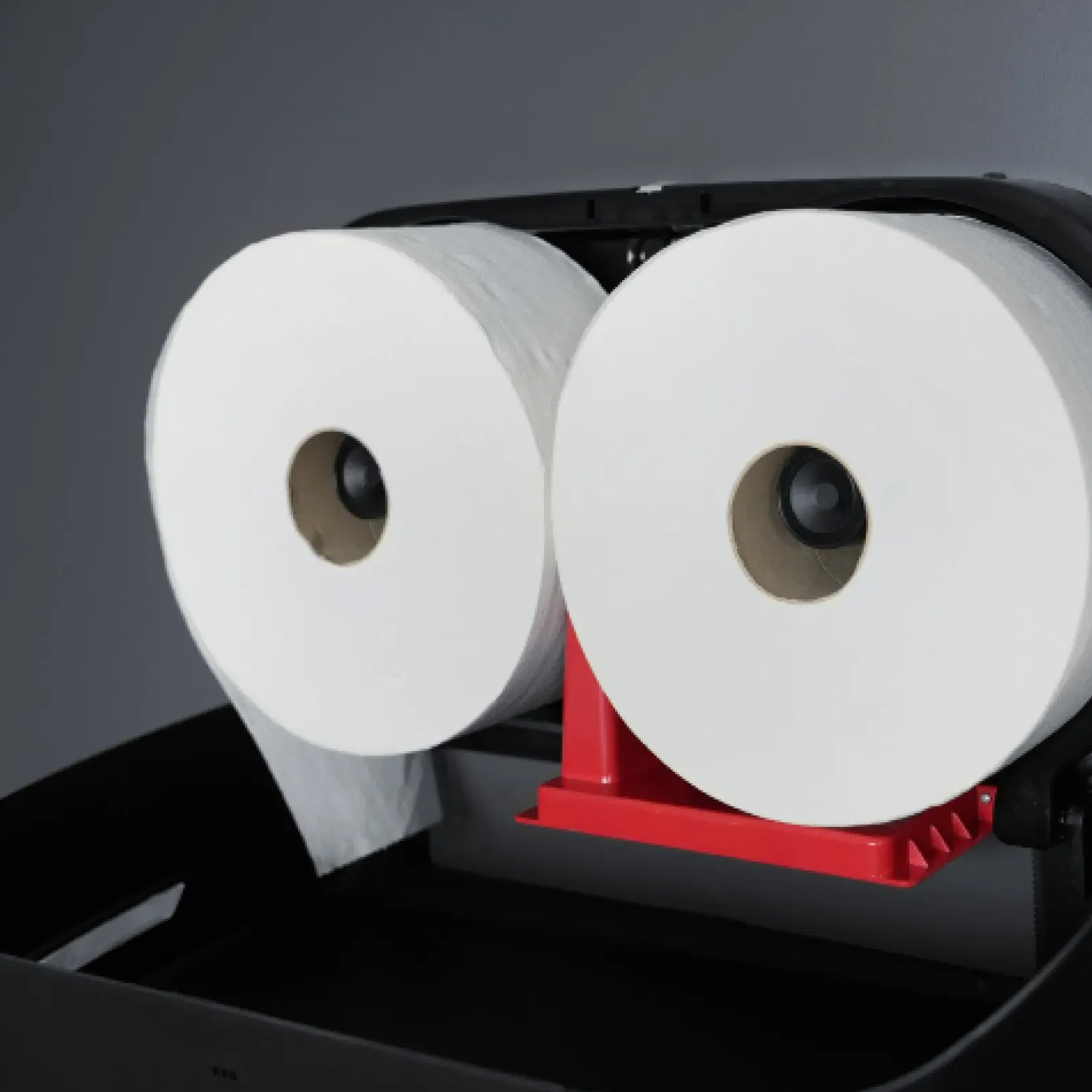 SEMYtop Maxi Jumbo Toilettenpapierspender für 2 Rollen bis Ø 23 cm