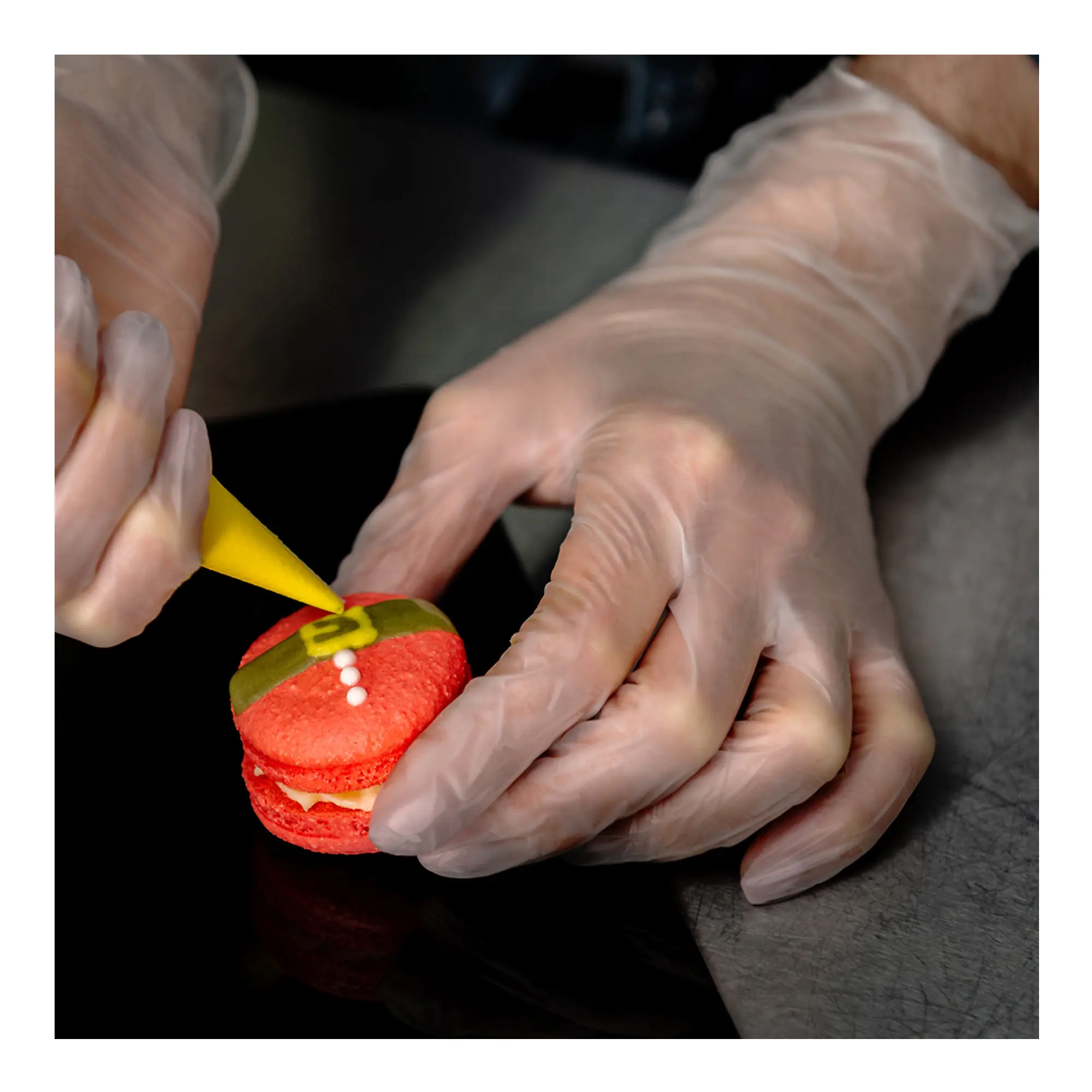 Hygostar Ideal Long Vinylhandschuhe transparent puderfrei, lange Vinyl Einweghandschuhe für hygienisches Arbeiten in Gastronomie und Lebensmittelproduktion, VE 1000 Stück
