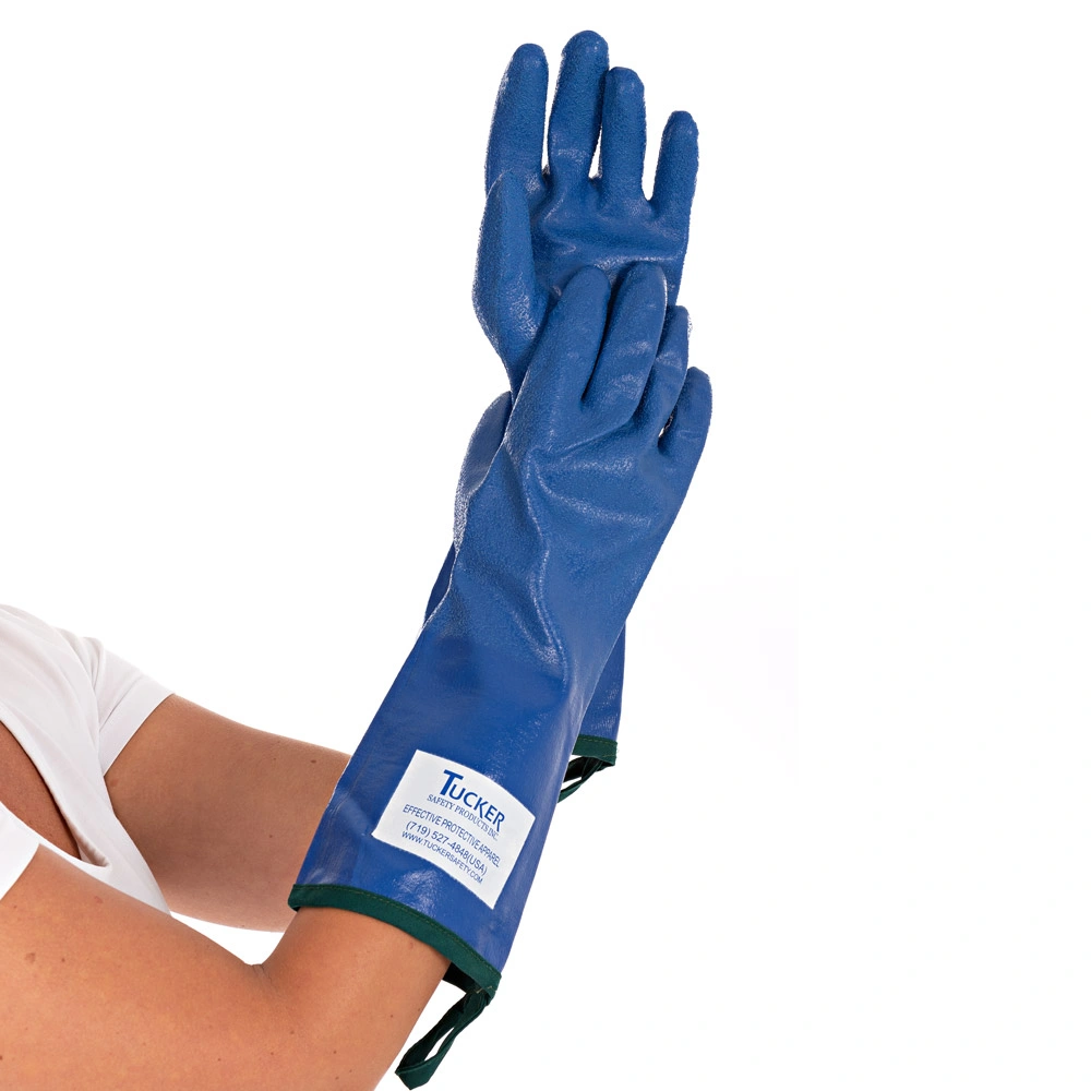 Hygostar Safety Burnguard Steamglove Allzweckhandschuhe mit Nitril-Beschichtung blau, VE 1 Paar
