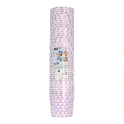 Starpak Eisbecher, Pappe rund 500 ml Ø 11 cm, 8,3 cm lila "Triangle", 10 x 50 Stück