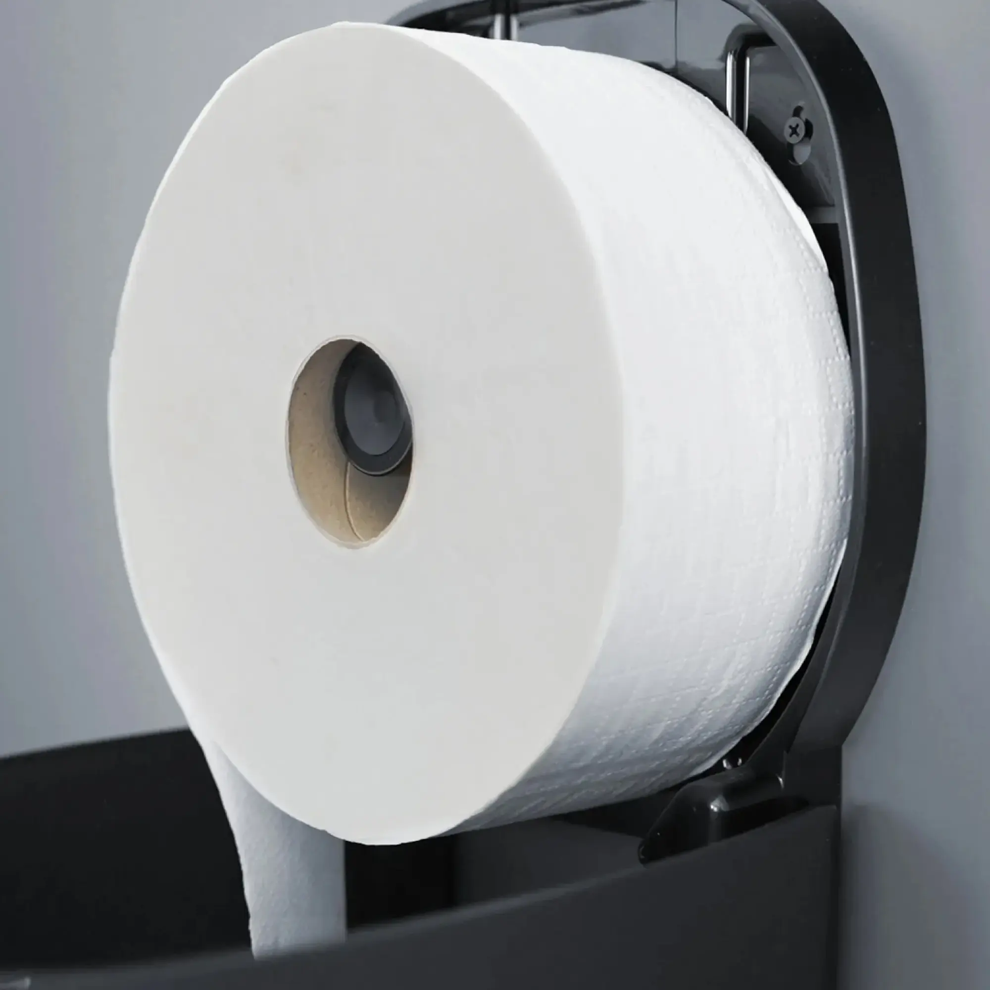 SEMYtop Jumbo Toilettenpapierspender bis Ø25 cm aus robustem ABS-Kunststoff, Wandspender für Midi-Jumbo WC-Papierrollen in Waschräumen mit hohem Verbrauch