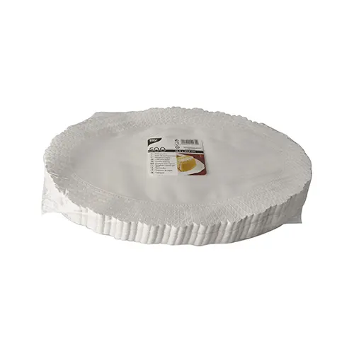 PAPSTAR 500 Plattenpapiere oval 23 cm x 35,5 cm weiß