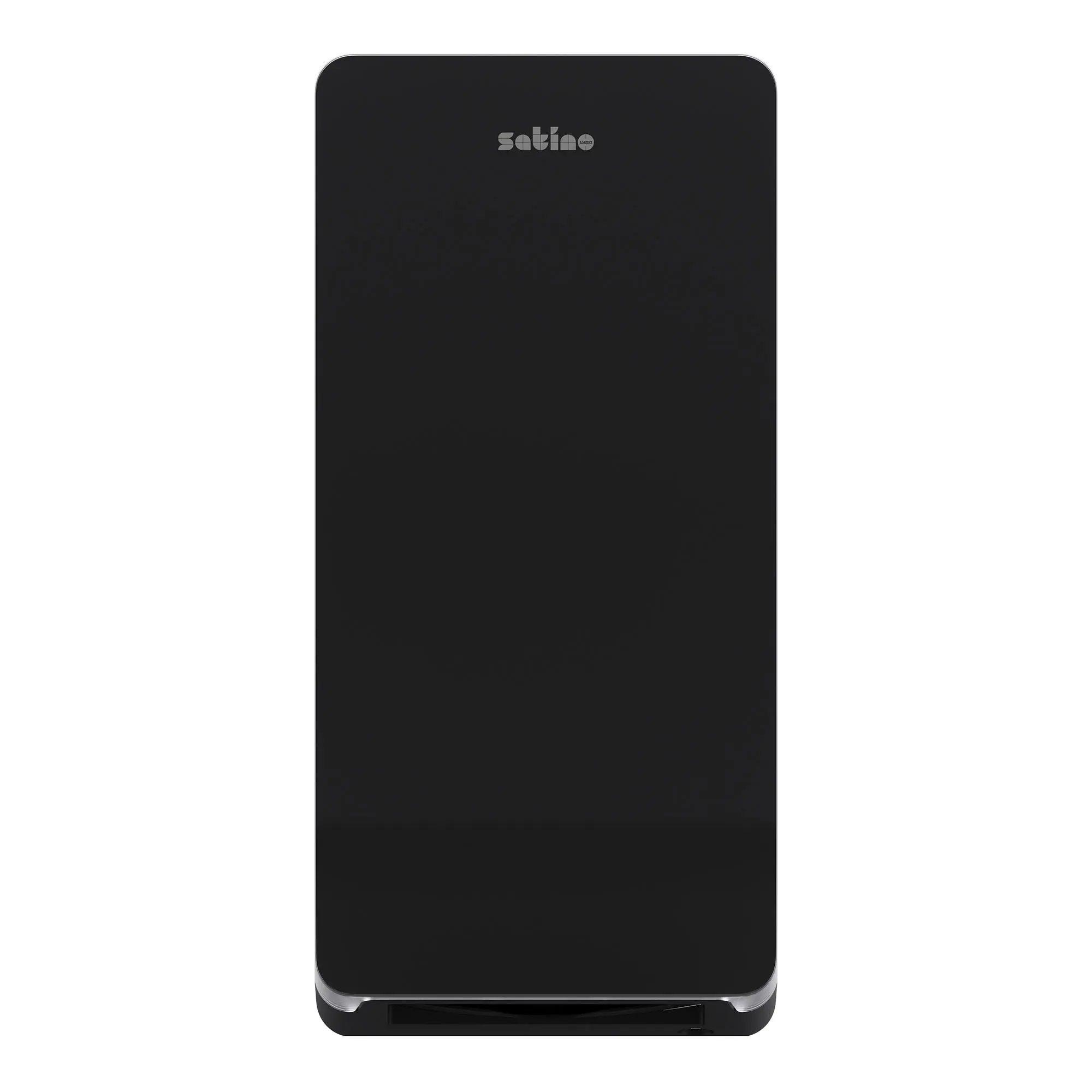 Satino by Wepa HYGINITY Falthandtuchspender XL PT3 in Schwarz, extra-hoher ABS-Kunststoff-Spender für V-/C-Falz-Handtuchpapier mit Sichtfenster