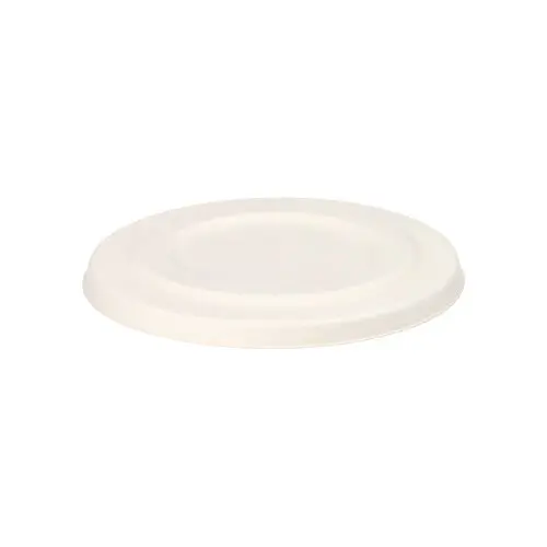PAPSTAR Deckel für Suppenbecher, Zuckerrohr "pure" Ø 14 cm weiß