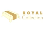 Royal Collection Tischdecke mit goldener Mitteldecke in Creme, elegante Tischwäsche für festliche Anlässe, Artikelnummer RC-Logo-001
