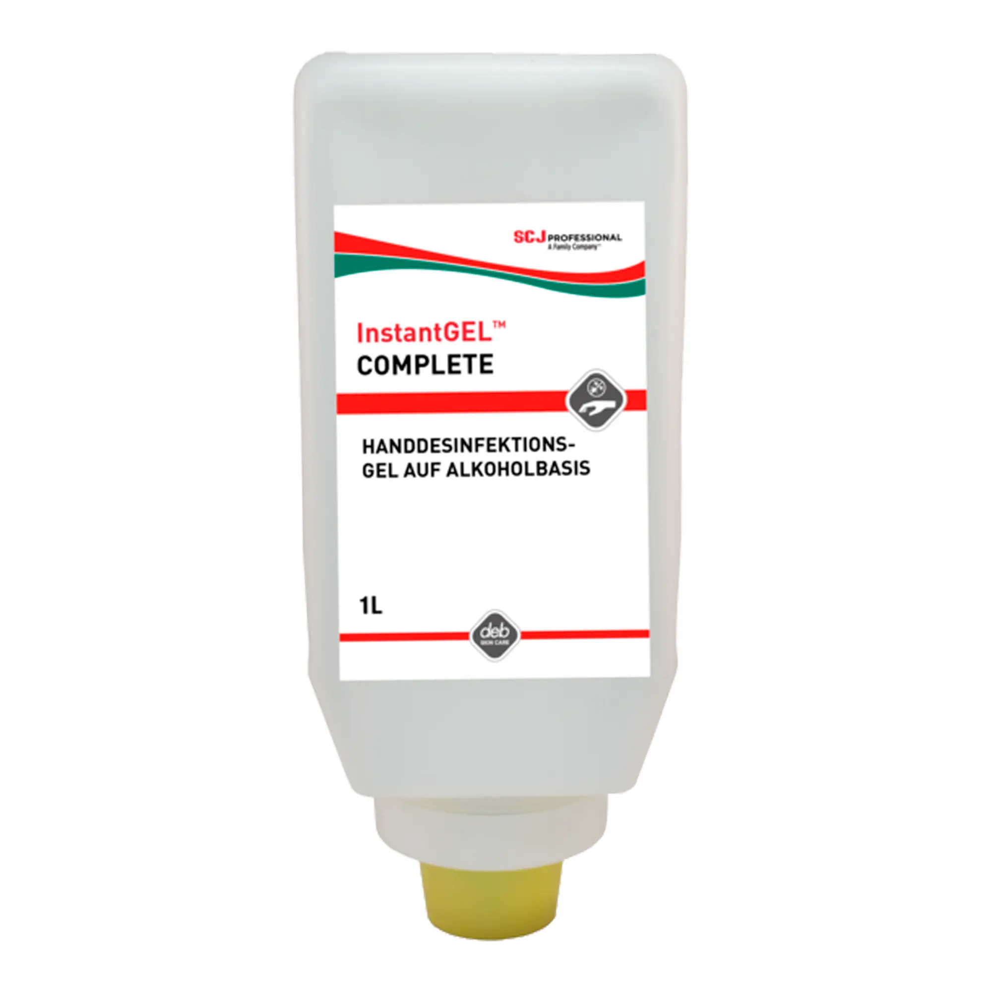 Deb Stoko Deb InstantGEL Complete Handdesinfektionsgel 1L, alkoholisches, parfüm- und farbstofffreies Händedesinfektionsgel von SC Johnson für empfindliche Haut