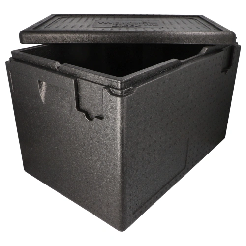 Starpak Isolier-Transportbehälter, EPP 60 cm x 40 cm x 40 cm schwarz "Gastro-Norm 1/1", 3 x 1 Stück