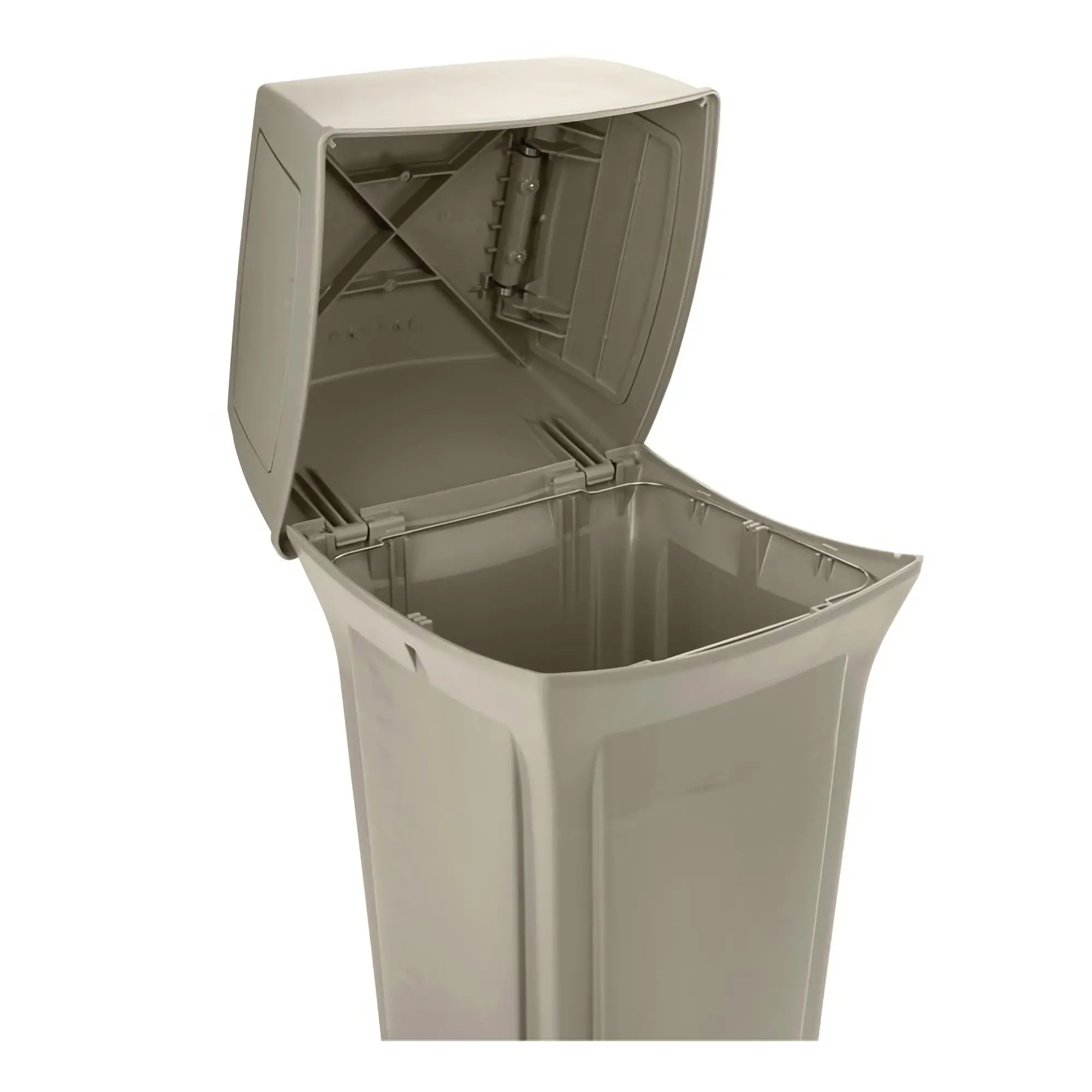 Rubbermaid Ranger Abfallbehälter 170 Liter mit 2 Einwurfklappen, stabiler Polyethylen-Außenbehälter für stark frequentierte Bereiche, Artikelnummer 917888
