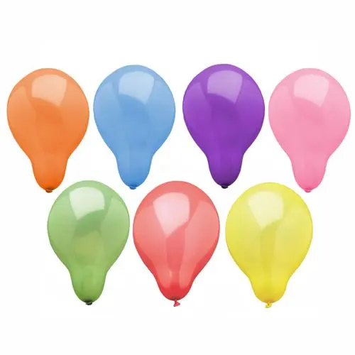 PAPSTAR 100 Luftballons rund Ø 19 cm farbig sortiert