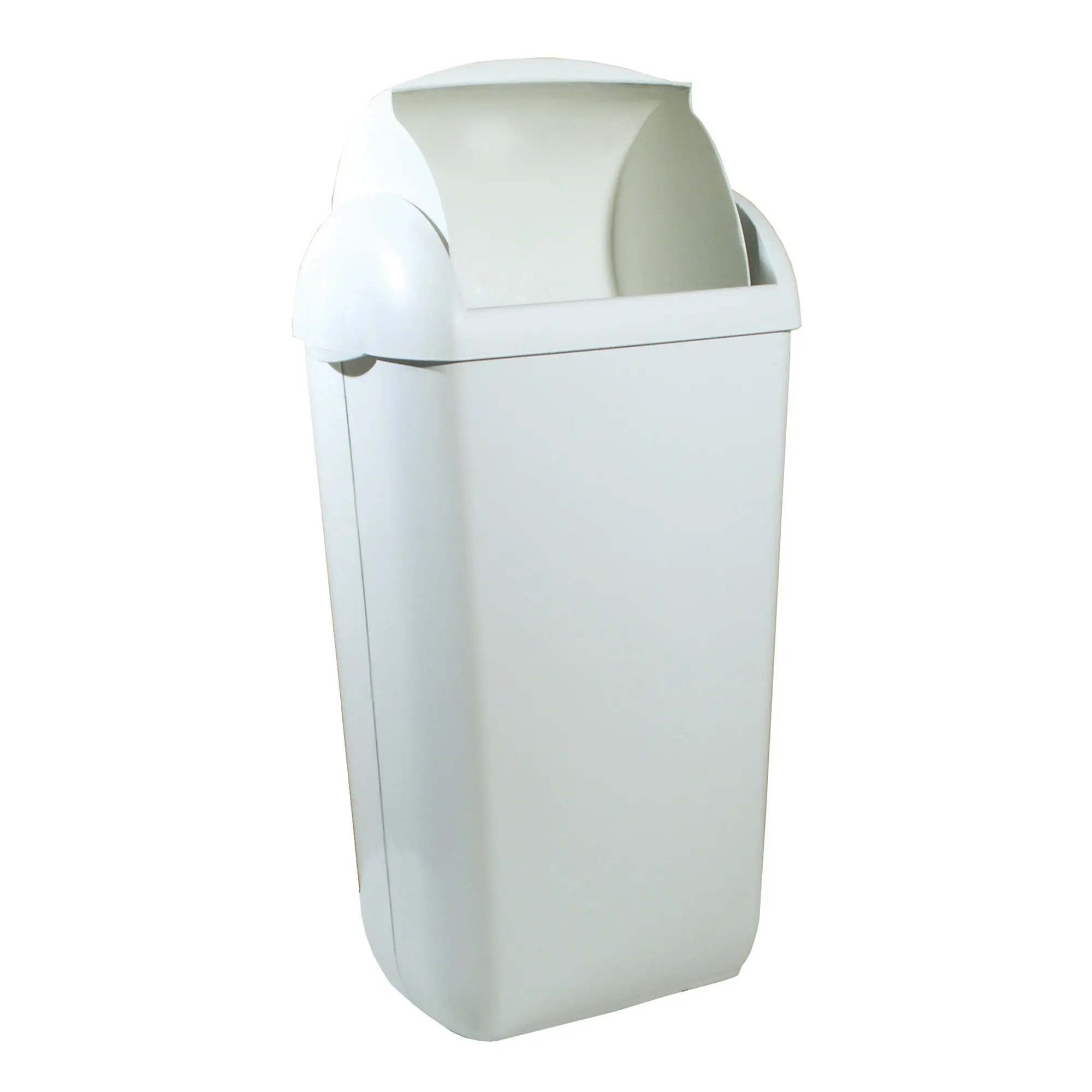 PlastiQline Hygiene-Abfallbehälter 23 Liter weiß PQH23 weiß Schleusenklappe 5653