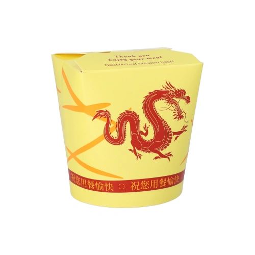 Starpak Snackboxen "ASIA" rund 550 ml 9,7 cm x 8,6 cm x 7,4 cm "Dragon", 10 x 50 Stück