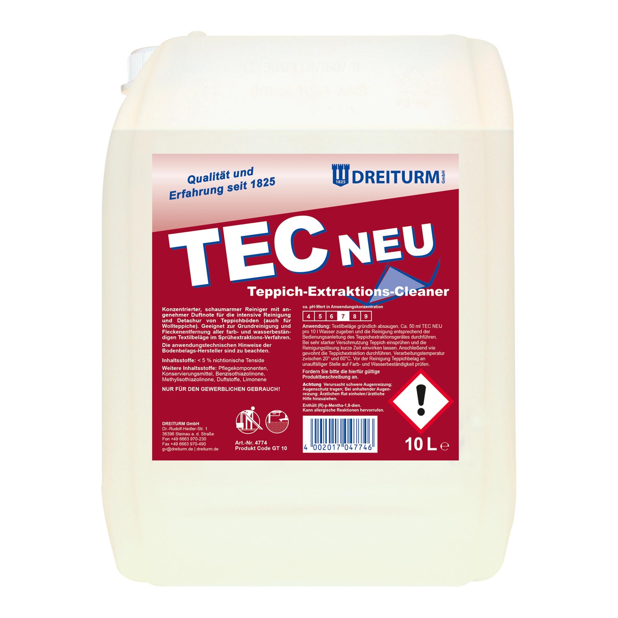 Dreiturm TEC NEU Teppich-Extraktions-Cleaner