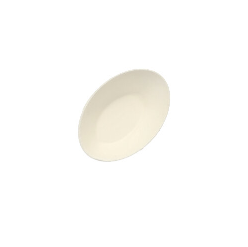 PAPSTAR 50 Fingerfood - Schalen, Zuckerrohr "pure" 20 ml 8 cm x 5 cm weiß "Egg"