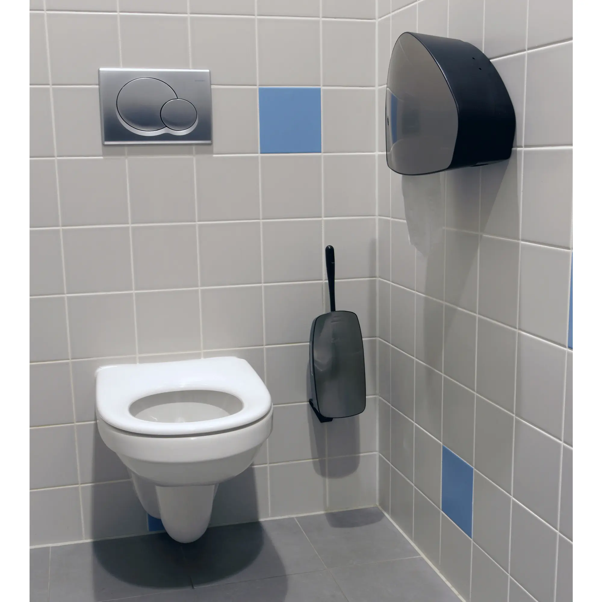 PlastiQline Exclusive Toilettenbürstenhalter POXBrush schwarz Ambiente 5760