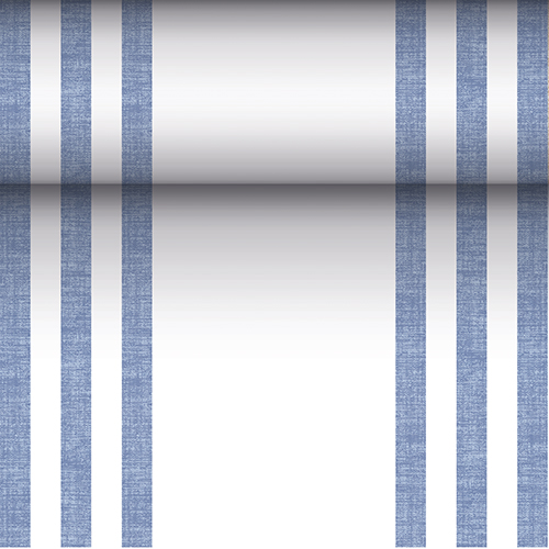 PAPSTAR Tischläufer, stoffähnlich, PV-Tissue Mix "ROYAL Collection" 24 m x 40 cm blau "Lines"